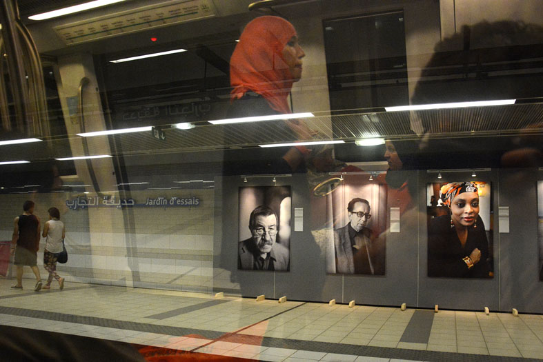 Francesco Gattoni exposiotion dans le métro d'Alger